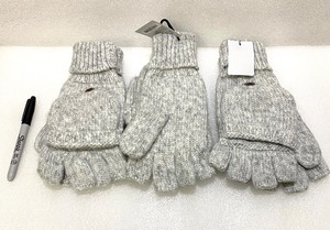 lot 102 image: Lot Of 3 - New With Tags West Loop One Size Fits Most Fingerless Gloves, Gray - As Shown