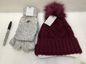 lot 105 image: Lot Of 2 - New With Tags Winter Gloves & Beanie - As Shown