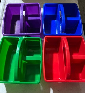 lot 127 image: Lot Of 4 New - WEXFORD� Combo Utensil Cubby 9.06 in x8,27 in x3.54 in (23cm x 21 cm x9cm) - In Condition As Shown