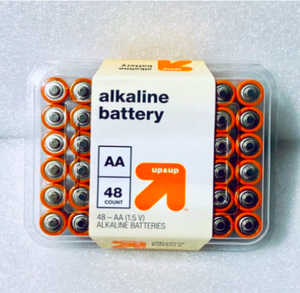 lot 171 image: New Up & Up Alkaline Batteries, AA - 48 Total - As Shown