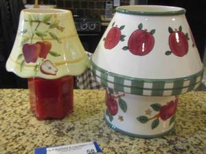 lot 58 image: tea light  candle lamps Apple design