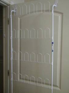 lot 85 image: closet door shoe rack holds 36 pairs of shoes