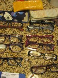 lot 97 image: large lot of womens eye glasses and cases