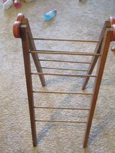 lot 101 image: LAUNDRY folding wooden DRYING Rack