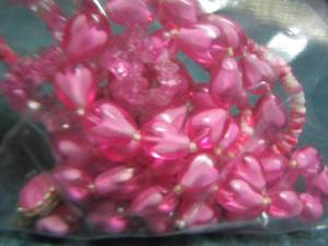 lot 167 image: pink beaded womens necklaces