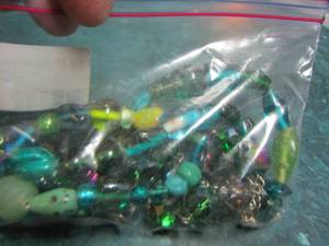 lot 214 image: 2 green rhinestone necklaces