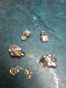 lot 165 image: clip on earrings