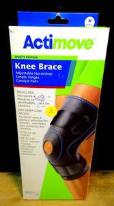 lot 2 image: $$$ - ACTImore SPORTS EDITION KNEE BRACE - SIZE MED BLACK (NEW IN BOX)