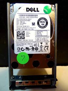 lot 7 image: Dell Western Digital WD6001BKHG-18D22V0 600 GB Internal 6 Gbps SAS HDD