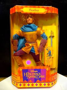 lot 30 image: UNOPENED COLLECTIBLE - DISNEYS THE HUNCHBACK OF NOTRE DAME PHOEBUS DOLL (1995)