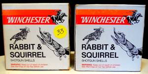 lot 33 image: WINCHESTER RABBIT & SQUIRREL - 12 ga, 2 34 6 SHOT (2 X MONEY)