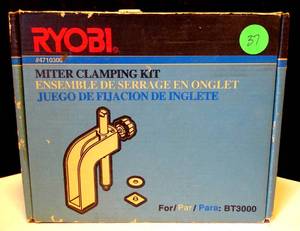 lot 37 image: Ryobi Miter Clamping Kit 4710300 for use with BT3000 & BT3100 Table Saw $$