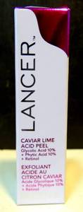 lot 39 image: Lancer Caviar Lime Acid Peel w Glycolic AcidPhytic AcidRetinol 7.5ml NIB