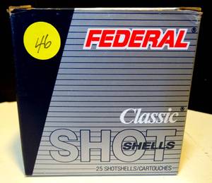 lot 46 image: FEDERAL - 16 GA CLASSIC SHOT FIELD LOAD SHELLS - (25 COUNT)
