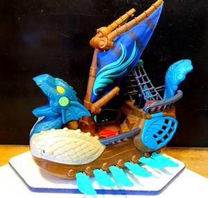 lot 53 image: COLLECTIBLE TOY - FISHER PRICE (2010) OMAGINEXT DRAGON SERPENT VIKING SHIP