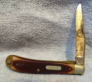 lot 57 image: VINTAGE SCHRADE OLD TIMER 830t 2 BLADE POCKET KNIFE