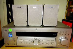 lot 98 image: BIG $ LOT - Sony STR-K502 5.1 Surround Receiver w5 Bookshelf Speakers & 1 8 Subwoofer