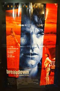 lot 106 image: ORIGINAL KURT RUSSEL BREAKOUT MOVIE POSTER (1997)