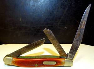 lot 118 image: VINTAGE OLD TIME 3 BLADE POCKET KNIFE