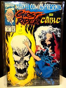 lot 123 image: MARVEL COMICS PRESENTS GHOST RIDER AND CABLE  Wolverine Double Issue #97
