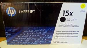 lot 125 image: NEWSEALED - HP C7115X (15X) Black Original High Capacity Toner Cartridge Vat Inc