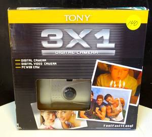 lot 140 image: TONY 3 X 1 DIGITAL CAMERA (PHOTO, VIDEO, PC CAM)