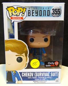 lot 155 image: NEW - FUNKO POP STAR TREK BEYOND CHEKOV (SURVIVAL SUIT) ACTION FIGURE