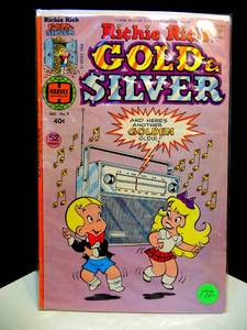 lot 172 image: $$ - Richie Rich Gold & Silver December 1976 Number 9