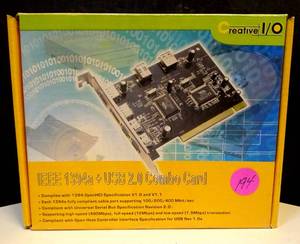 lot 194 image: CREATIVE IO IEEE 1394a  USB 2.0 COMBO CARD