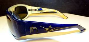 lot 228 image: MAUI JIM BLUE SUNGLASSES