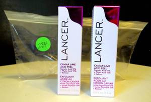 lot 234 image: NEW LANCER CAVIAR LIME ACID PEEL $$ (2 X MONEY)