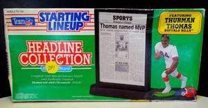 lot 241 image: COLLECTIBLE - 1992 THURMN THOMAS (BUFFALO) 1ST AND ONLT STARTING LINEUP by KENNER