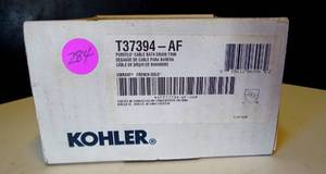 lot 284 image: NEW SEALED - KOHLER T37394-AF Pureflo Cable Bath Drain Trim French Gold $$