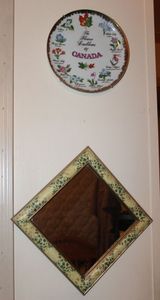 lot 62 image: Canada Plate and Square Mirror