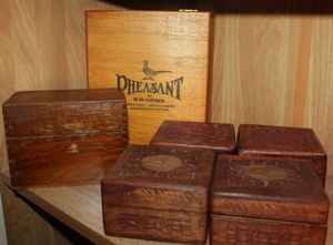 lot 68 image: Wooden Boxes