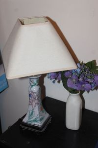 lot 70 image: Bedside Lamp and Vase