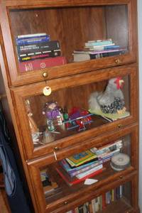 lot 244 image: Bookcase with Glass Doors, Not Contents