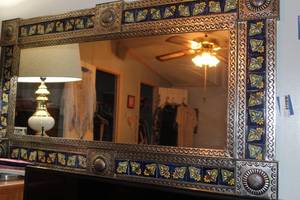 lot 252 image: Large Ornate Mirror, Approx 2ft long