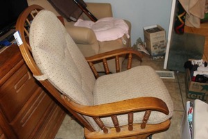 lot 255 image: Glider Rocker