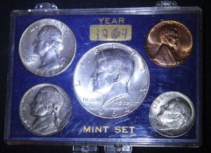 lot 8 image: 1964 Mint Proof Set