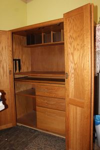 lot 120 image: Armoire Style Desk