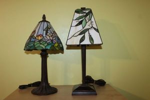 lot 143 image: Two Tiffany style Lamps