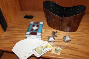 lot 149 image: Tarot Cards and holder