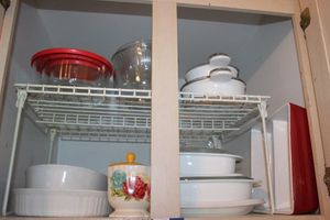 lot 202 image: Corning ware and Pyrex as shown