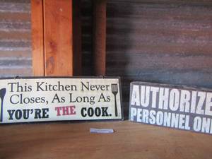 lot 50 image: qty 2 wooden wall art