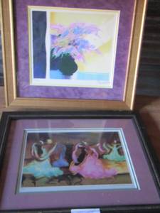 lot 51 image: qty 2 framed wall art