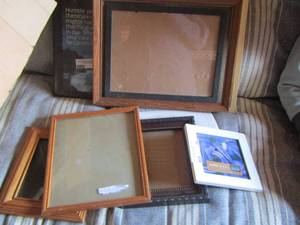 lot 54 image: empty photo frames various sizes