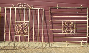 lot 64 image: IRON METAL GATES  - HEAVY