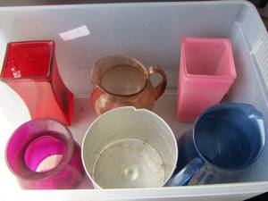 lot 80 image: lot of various vases, Pitcher
