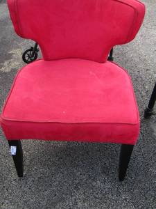 lot 16 image: red padded seat needs cleaned